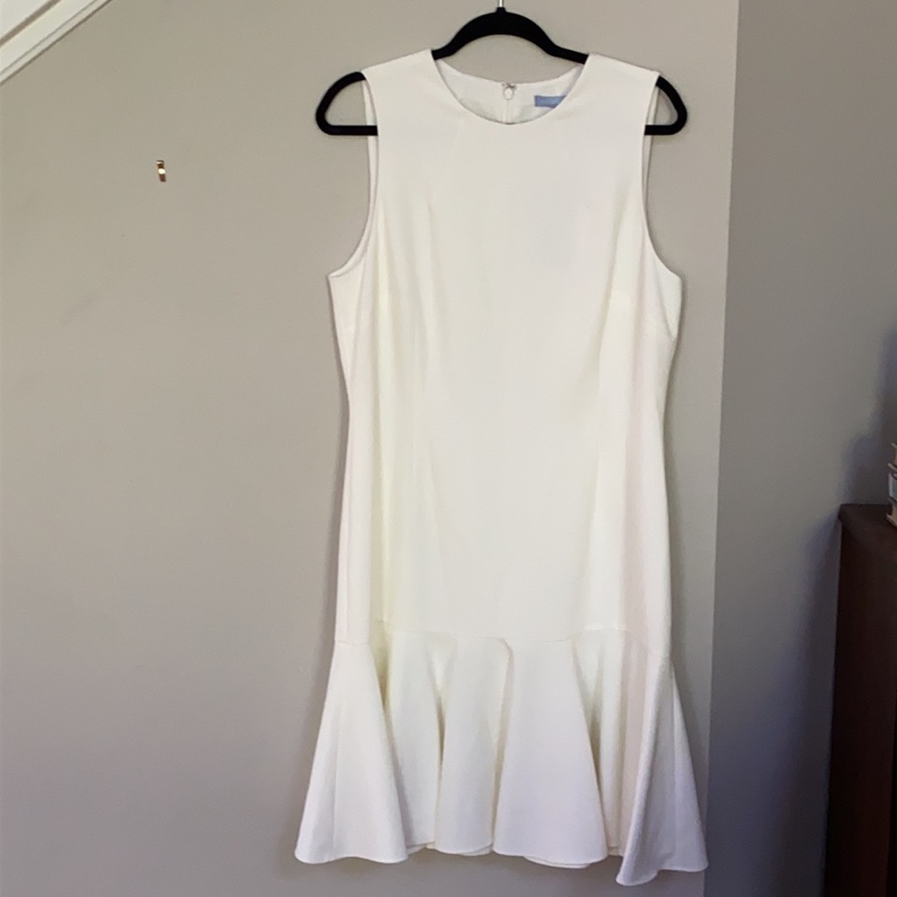 Antonio Melani Nasri Flounce Jewel Neck Dress. - Picture 2 of 9